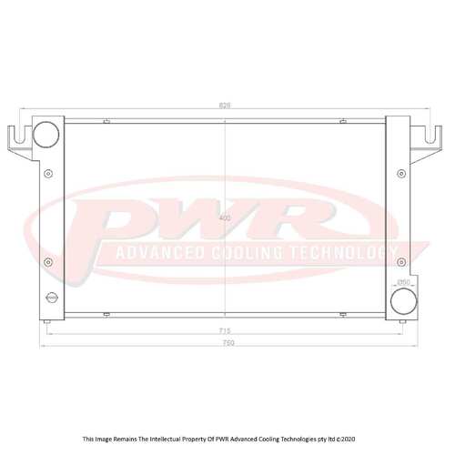 PWR 81mm Radiator (Dodge Viper SRT10 V10 03-10)