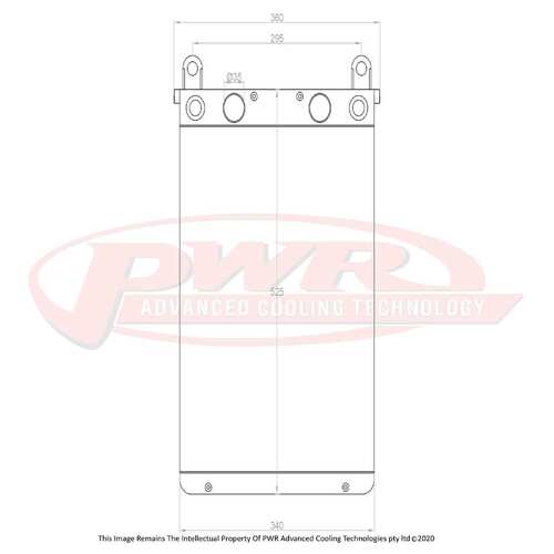 PWR 55mm Radiator for Lamborghini Diablo V12 1996)