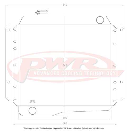 PWR 55mm Radiator for Toyota Landcruiser FJ 55 Series Diesel 51-55)