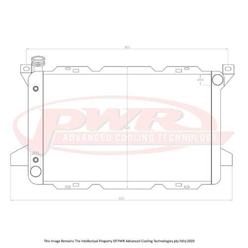 PWR 55mm Radiator for Ford F250 Cleveland V8 Auto 1985)