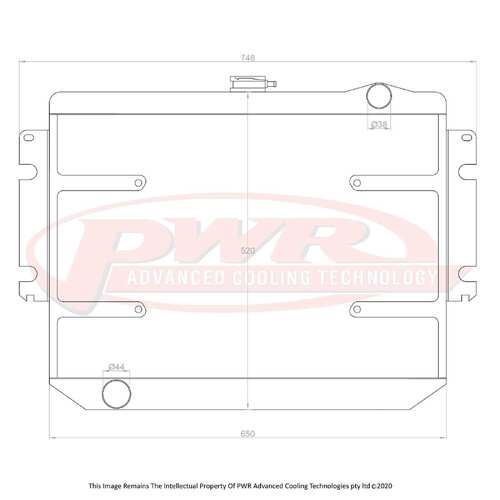 PWR 55mm Radiator for Chrysler Valiant CL 6cyl 77-79) w/ 16" SPAL Fan Mounts
