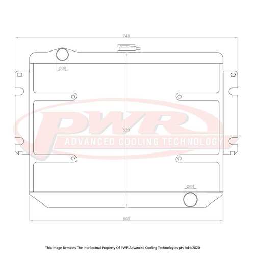 PWR 55mm Radiator for Chrysler Valiant CL V8 77-79)