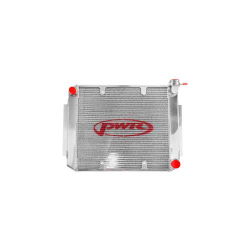 PWR 55mm Crossflow Radiator for Holden Torana LC-LJ 6cyl 69-74) w/ 16" SPAL Fan Mounts