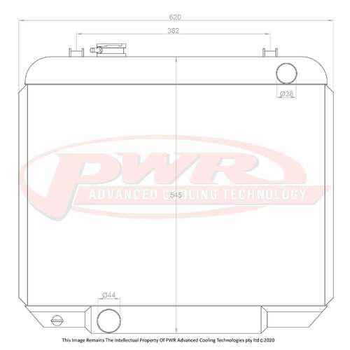 PWR 55mm Radiator for Ford Galaxie V8 64-68)