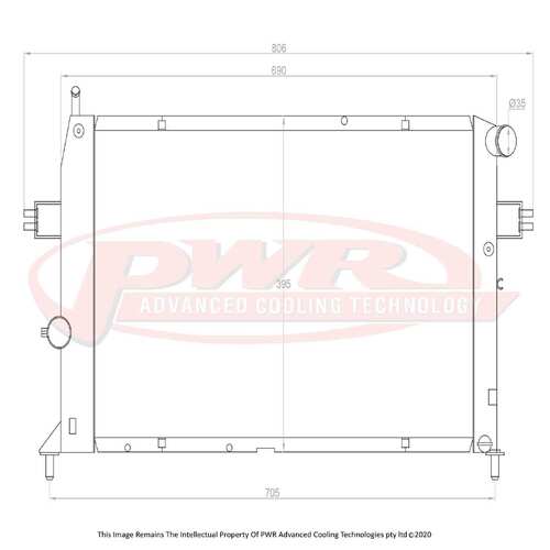 PWR 42mm Radiator for Holden Astra SRI 4cyl Turbo 2003)