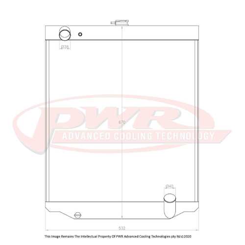 PWR 42mm Radiator for Toyota Landcruiser FZJ 75 Series 6cyl Diesel 1999)