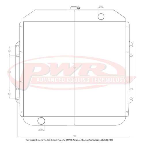 PWR 68mm Radiator for Ford F350 V8 73-79)