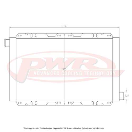 PWR 42mm Radiator for Lotus Elise Series 2 01-11)