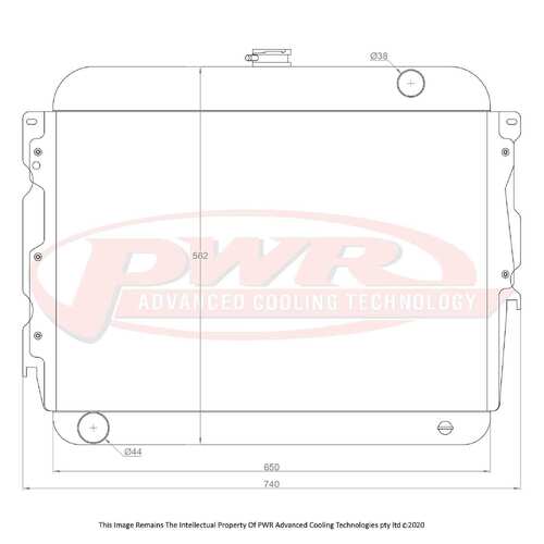 PWR 55mm Radiator for Chrysler Charger 6cyl 71-78)