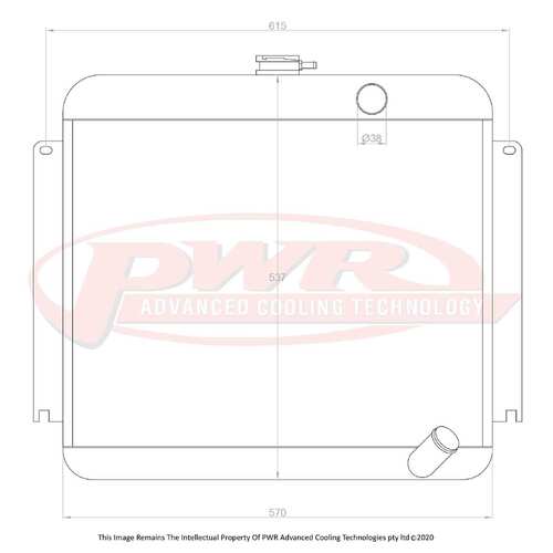 PWR 55mm Radiator for Chrysler Valiant VF-VG 6cyl 69-71)