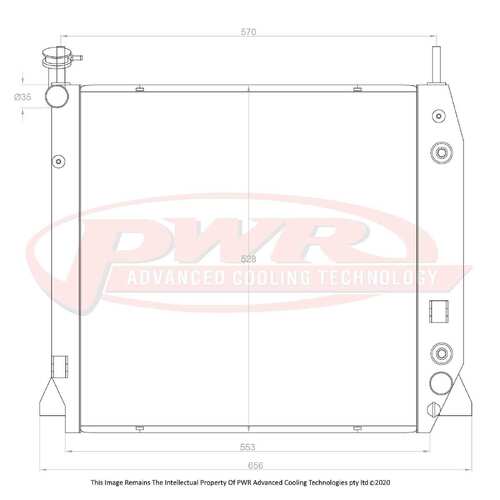 PWR 42mm Radiator for Holden Rodeo RA 3.6L Petrol Auto 03-08)