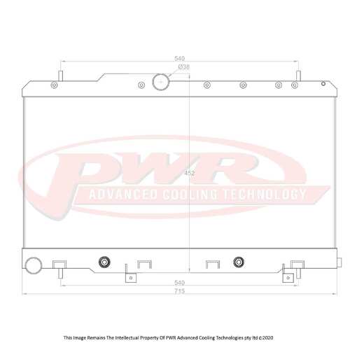 PWR 42mm Radiator for Subaru Liberty B4 4cyl Turbo Auto 01-03)