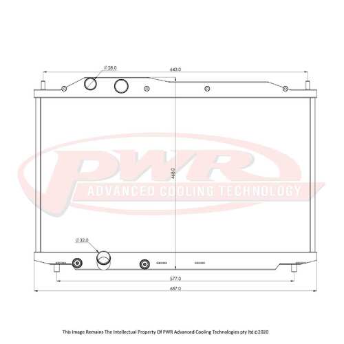 PWR 42mm Radiator for Honda Civic Type-R FD2 K20A 06-11)
