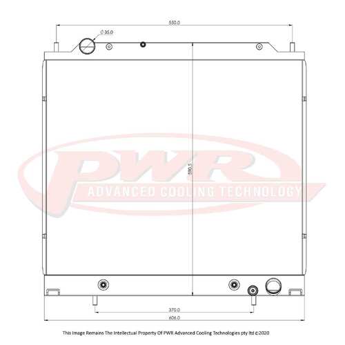 PWR 42mm Radiator for Mitsubishi Delica L400 Auto 94-05)