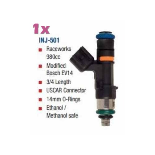 Raceworks 980cc Modified Bosch EV14 3/4 Length FUEL INJECTOR