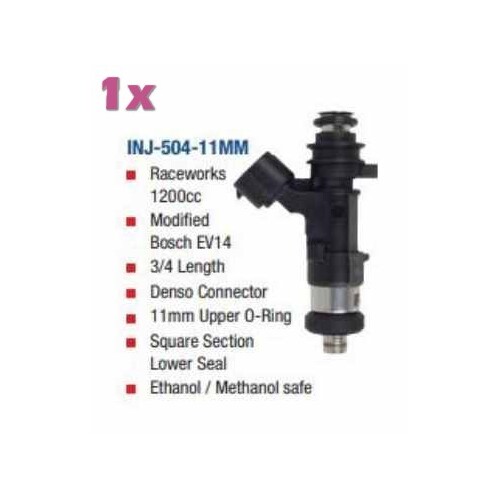 Raceworks 1200cc Modified Bosch EV14 3/4 Length FUEL INJECTOR