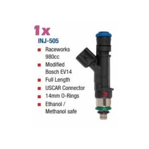Raceworks 980cc Modified Bosch EV14 Full Length FUEL INJECTOR