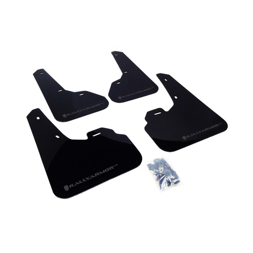 Rally Armor for Mazda3/Spd3 Mud flap Grey logo 2010-13 