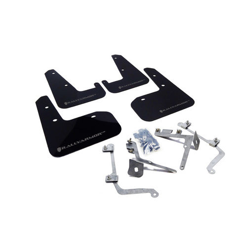 Rally Armor for STI & WRX Sedan Mud flap Grey Logo 2011-14 