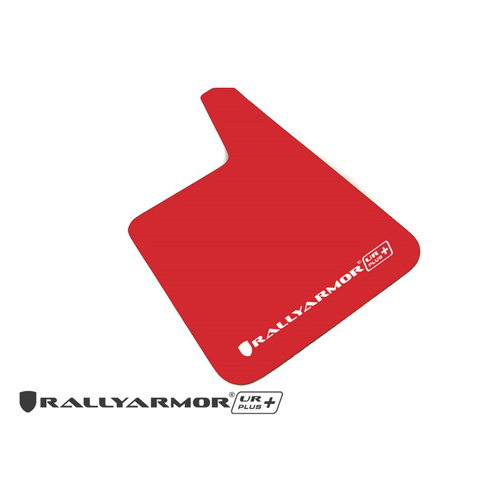 Rally Armor for Red Universal UR Plus Mud flap White logo 