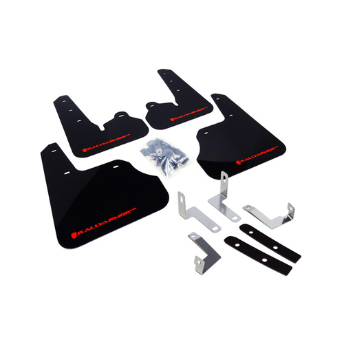 Rally Armor for Impreza 4D/5D Mud flap Red logo 2012-2016 