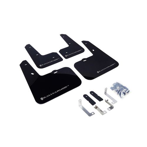 Rally Armor for Veloster Mud flap Silver logo 2012-18 