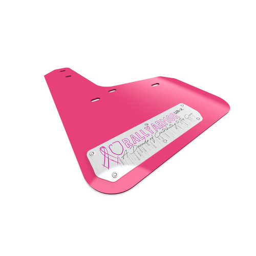 Rally Armor for Subaru XV Crosstrek Pink Mud Flap Silver Emblem 2013-17 