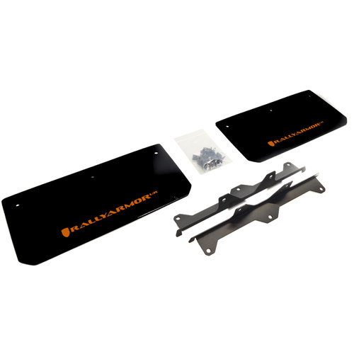 Rally Armor for Polaris Slingshot Front Mud Flaps Orange Logo 2015-16 