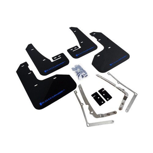 Rally Armor for 2015-17.5 MKVII VW Golf R Mud Flaps Blue Logo 2015+