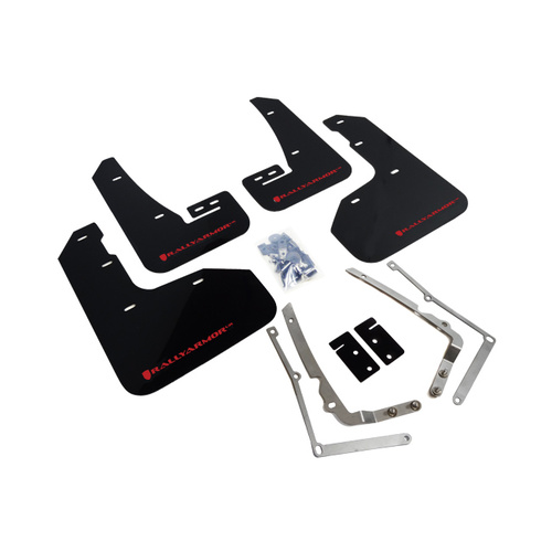 Rally Armor for 2015-17.5 MKVII VW Golf R Mud Flaps Red Logo 2015+