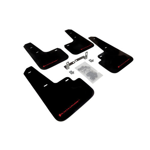 Rally Armor for Mitsubishi Mirage Mud Flaps Red Logo 2013+