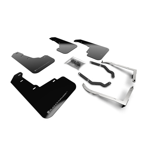 Rally Armor for Subaru XV Crosstrek Lift/AT BLK UR Mud Flap Silver Logo 18-19 