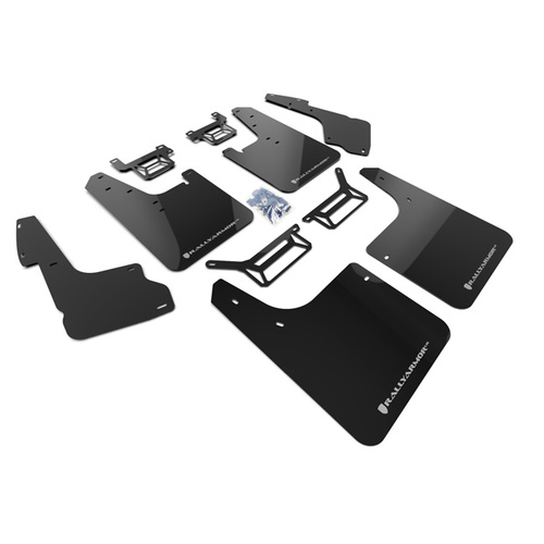 Rally Armor for Toyota 4Runner BLK UR Mud Flap Silver Logo 2012-19 