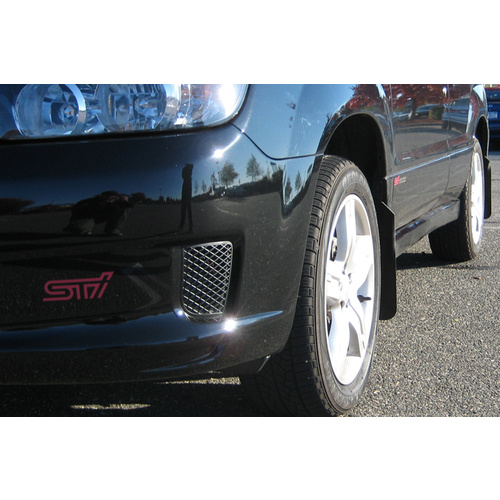 Rally Armor for Forester Basic Mud Flaps BLK Logo 2003-08 