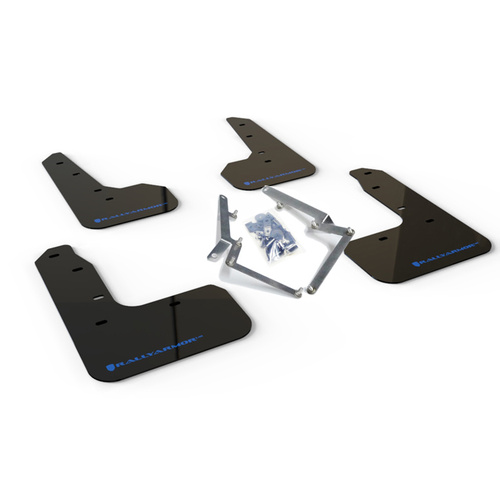 Rally Armor for Civic Sport Touring BLK Mud Flap Blue Logo 2017-2019 