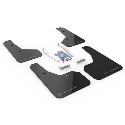 Rally Armor for Subaru Forester BLK UR Mud Flap Grey Logo 2019+