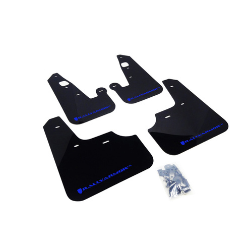 Rally Armor for Lancer UR Mud flap Blue logo 07-17 