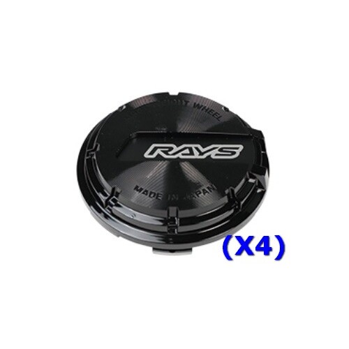 RAYS No.14 GL CAP BK/BK (a set of 4 caps)