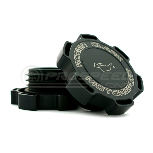 RCM Black Billet Oil Filler Cap for Subaru