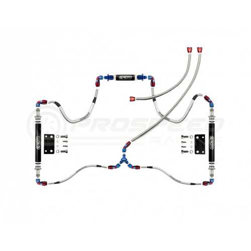 RCM New Age Impreza Parallel Fuel Rail Kit inc lines-Standard Fuel Regulator