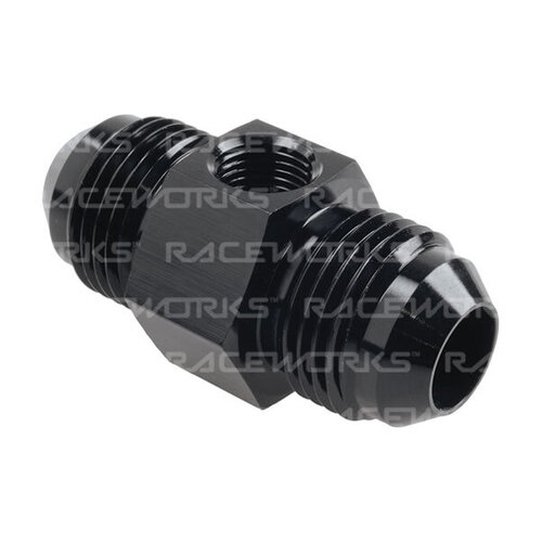 Raceworks Male To Male With 1/8In NPT Port AN-4 RWF-141-04BK