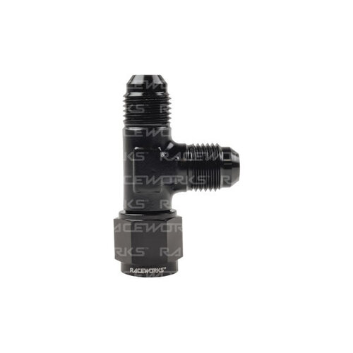 Raceworks Tee - Swivel On Run  AN-6 RWF-145-06BK