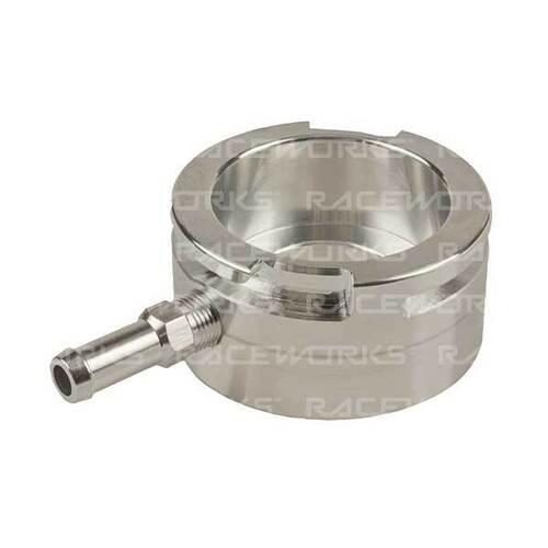 Raceworks Large Billet Aluminium Weld-On Radiator Neck ID40mm OD57mm  RWF-462-02-A