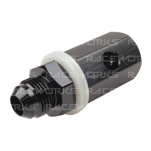 Raceworks Bolt In Roll Over Valve / Vent AN-10 RWF-611-10BK