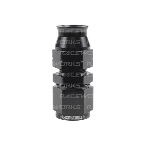 Raceworks Female To 1/2'' Straight Tube Adapter AN-8 to 1/2" RWF-619-08-08BK