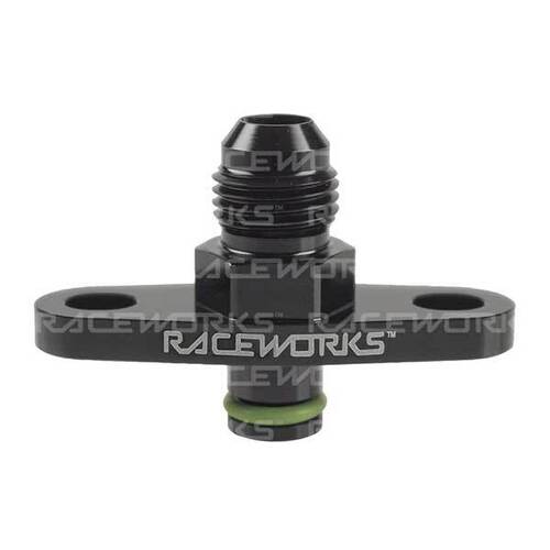 Raceworks Fuel Rail Adapter Suits Mitsubishi Evo X/Subaru/Toyota  RWF-680-01BK