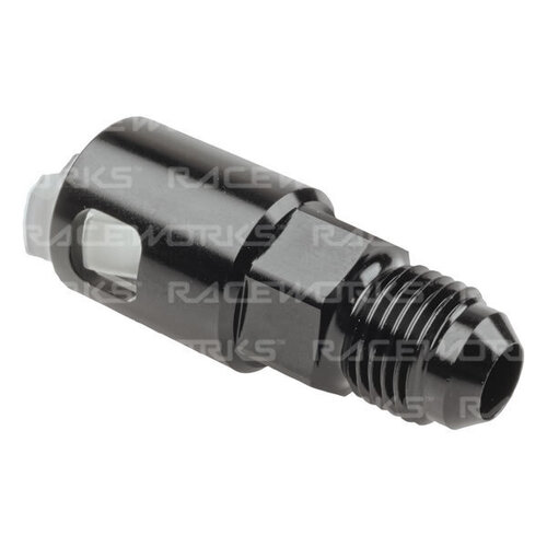 Raceworks GM Female EFI Quick Connect Adaptor - 3/8" 3/8" RWF-715-08-06BK