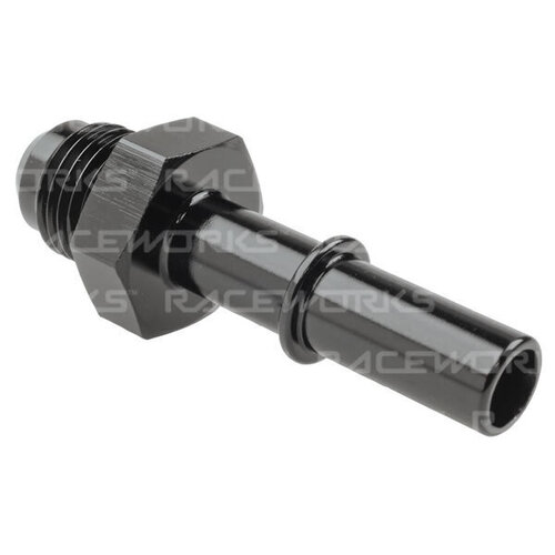 Raceworks GM Male EFI Adaptor 3/8 AN-6  RWF-716-06-06BK