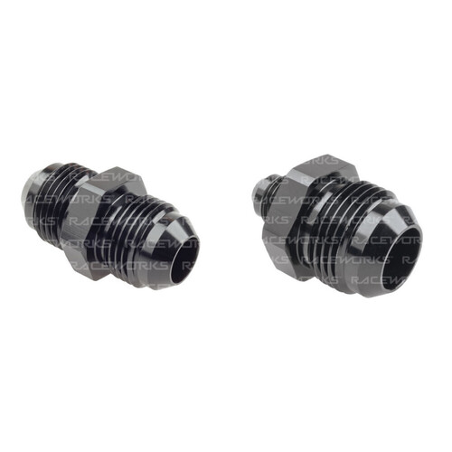 Raceworks Male Flare Reducer To AN-6 AN-8 RWF-815-08BK