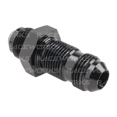 Raceworks Bulkhead Flare Straight 45 Degree RWF-837-03BK